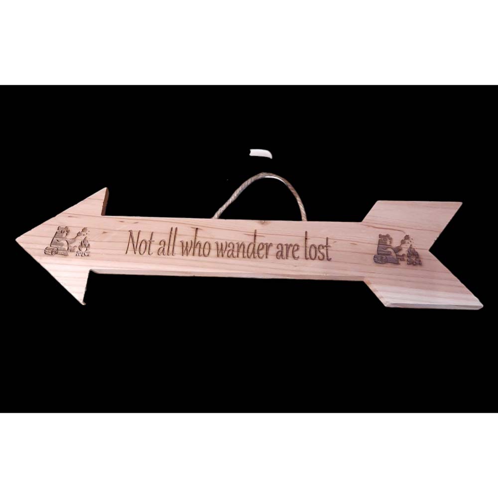 Not All Who Wander . . . . Arrow