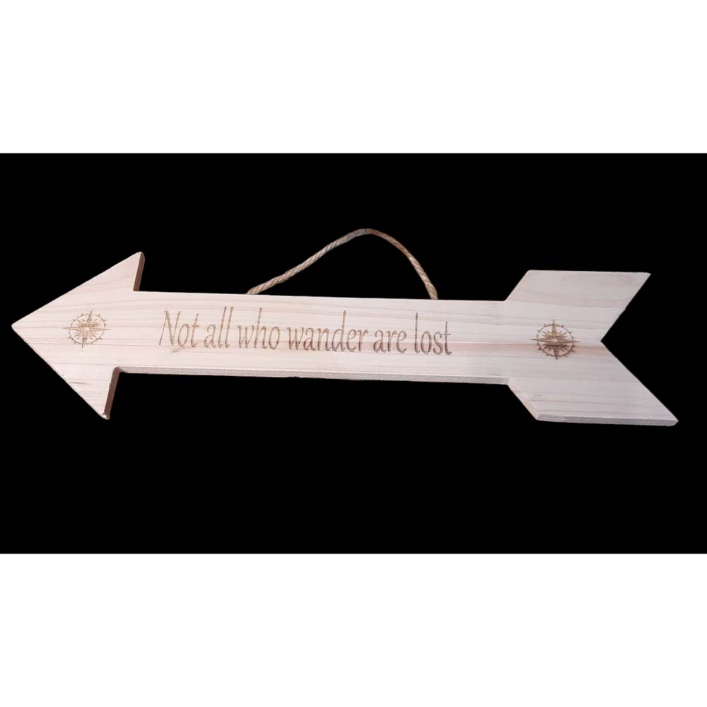 Not All Who Wander . . . . Arrow