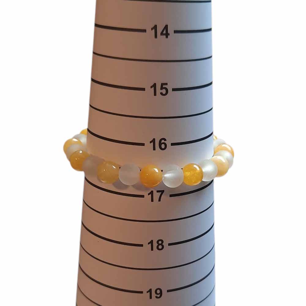 Bright Yellow Beaded Bracelet