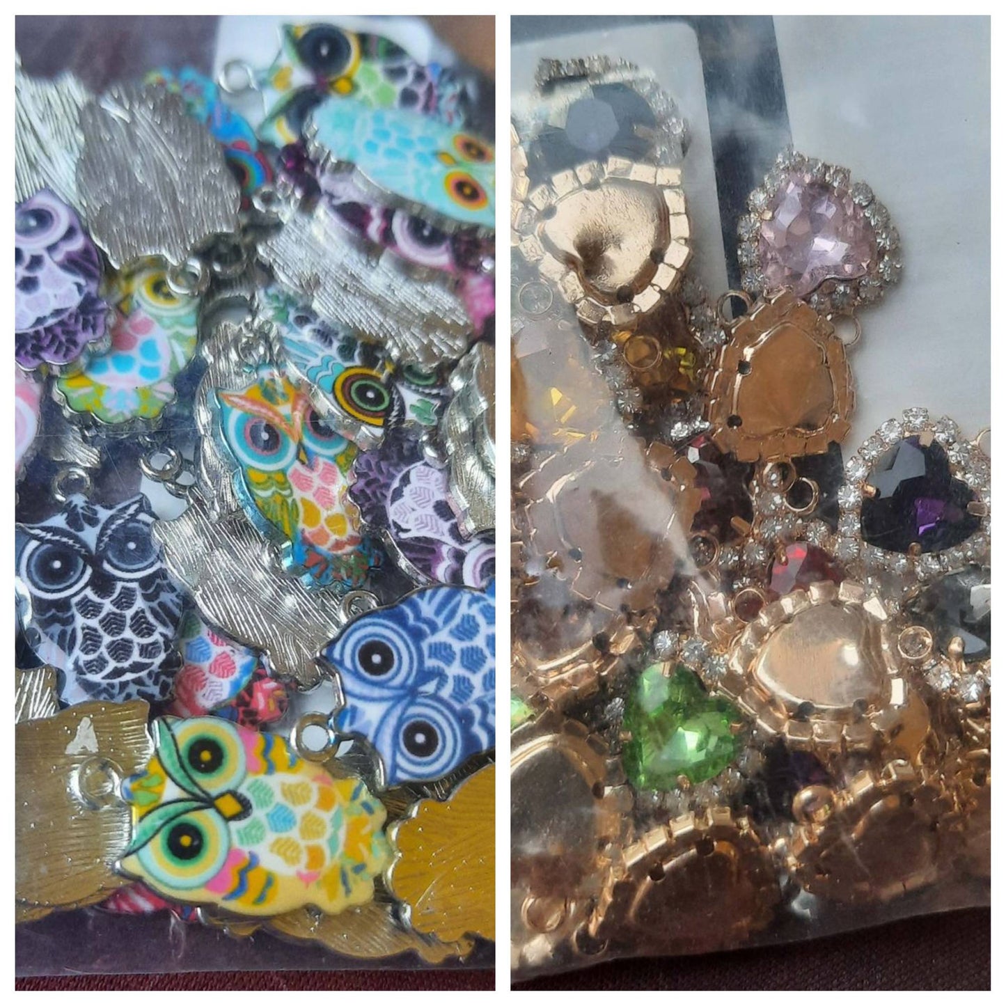 Owls & Hearts Charms