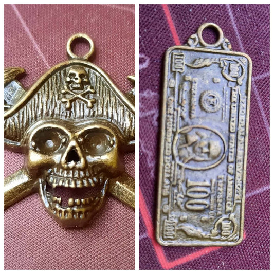Pirate & Dollar Pendants