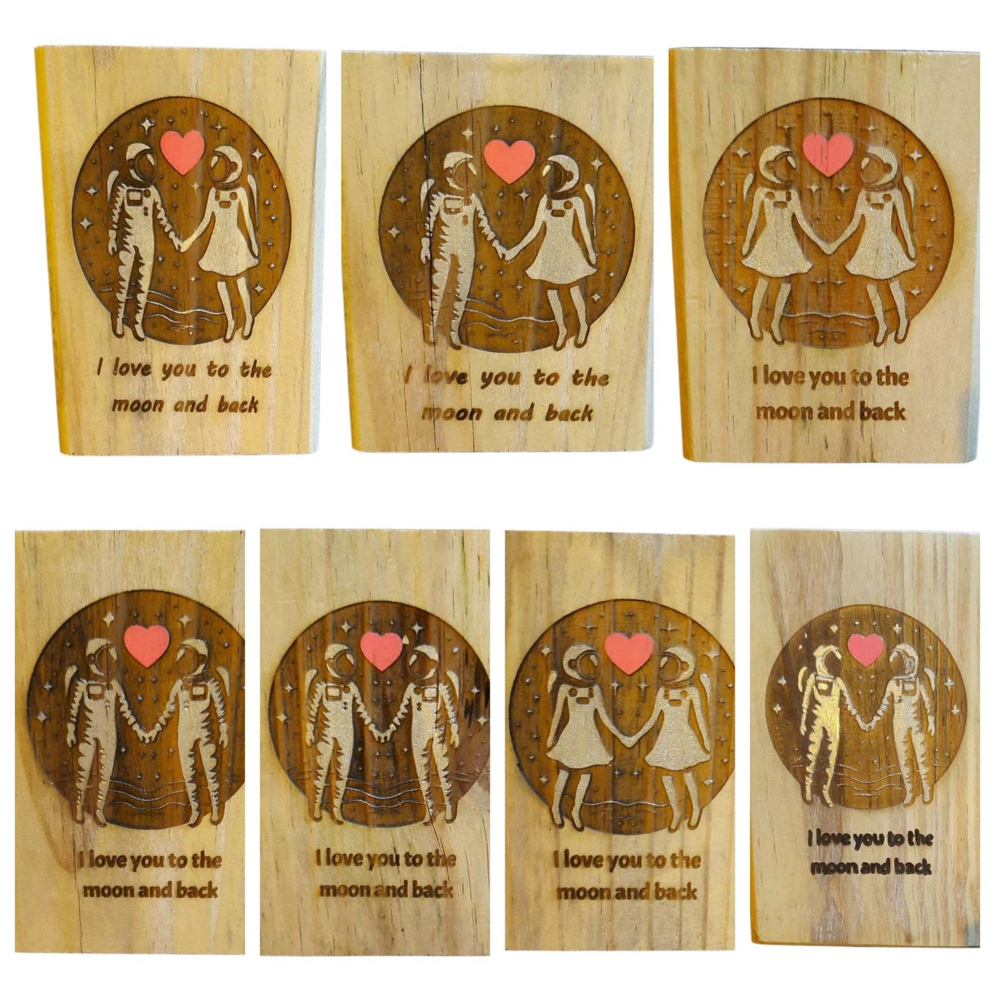 Woodblock:  I Love You to the Moon and Back