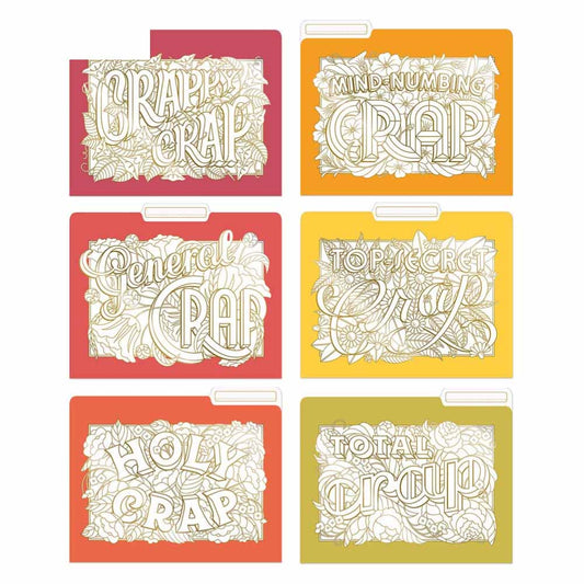 Pretty Crappy File Folders