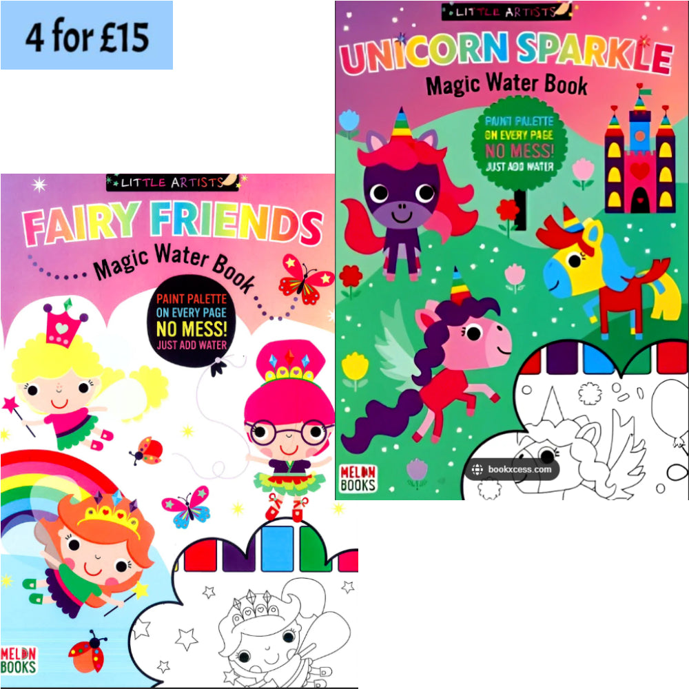 Magic Water Painting Books (Set of 2)