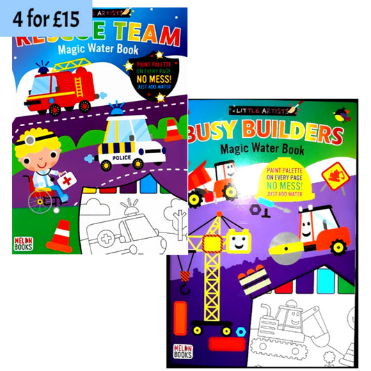 Magic Water Painting Books (Set of 2)