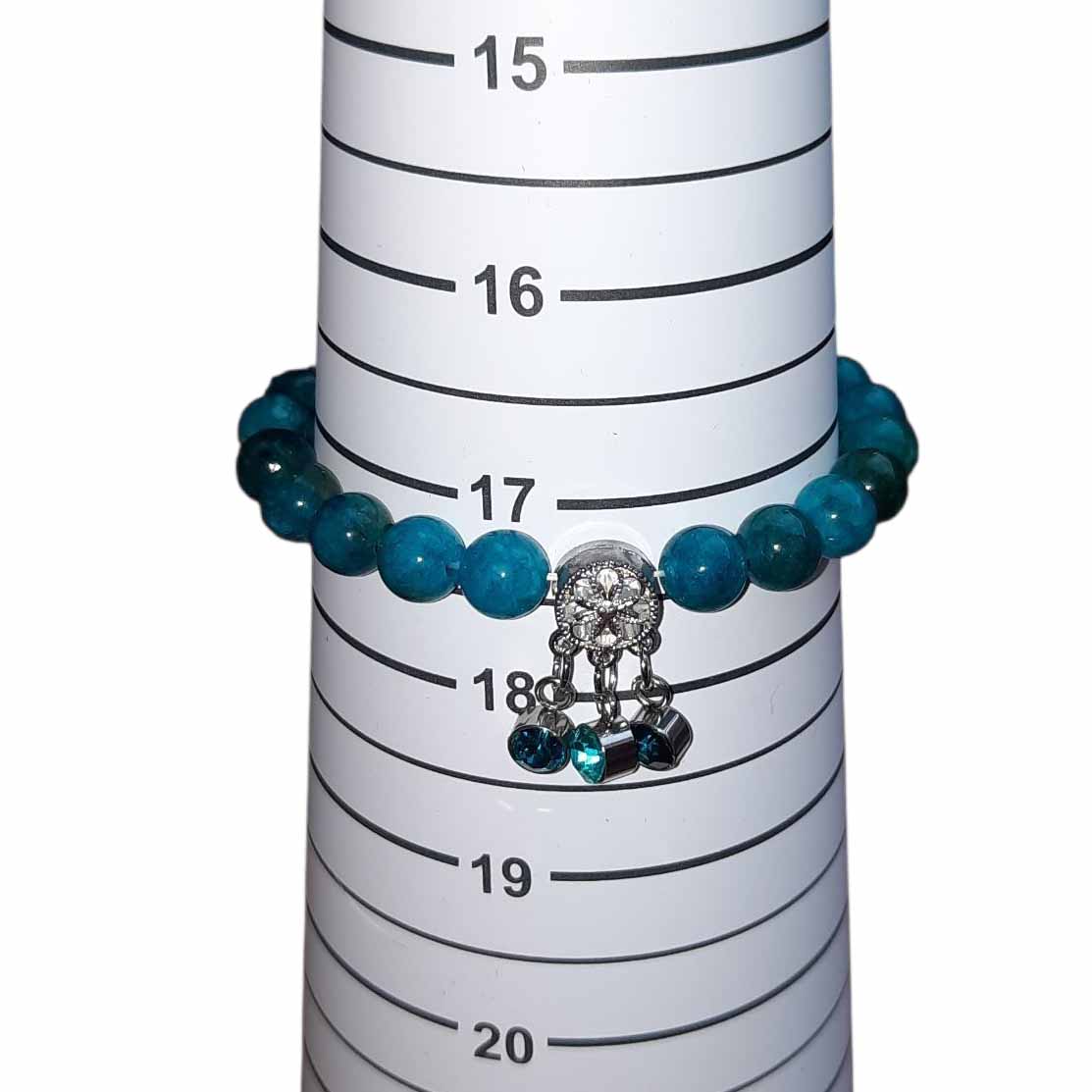 Blue Bead and Charm Bracelet