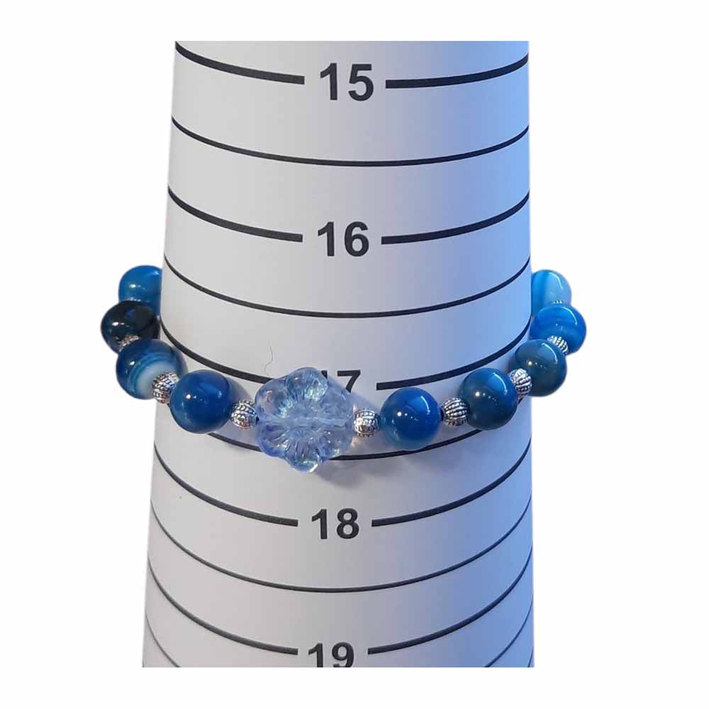 Agate & Glass Bracelet