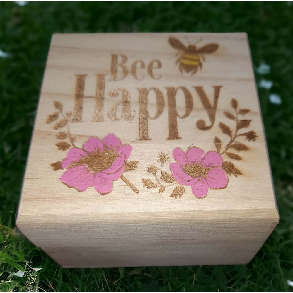 Bee Happy Trinket Boxes
