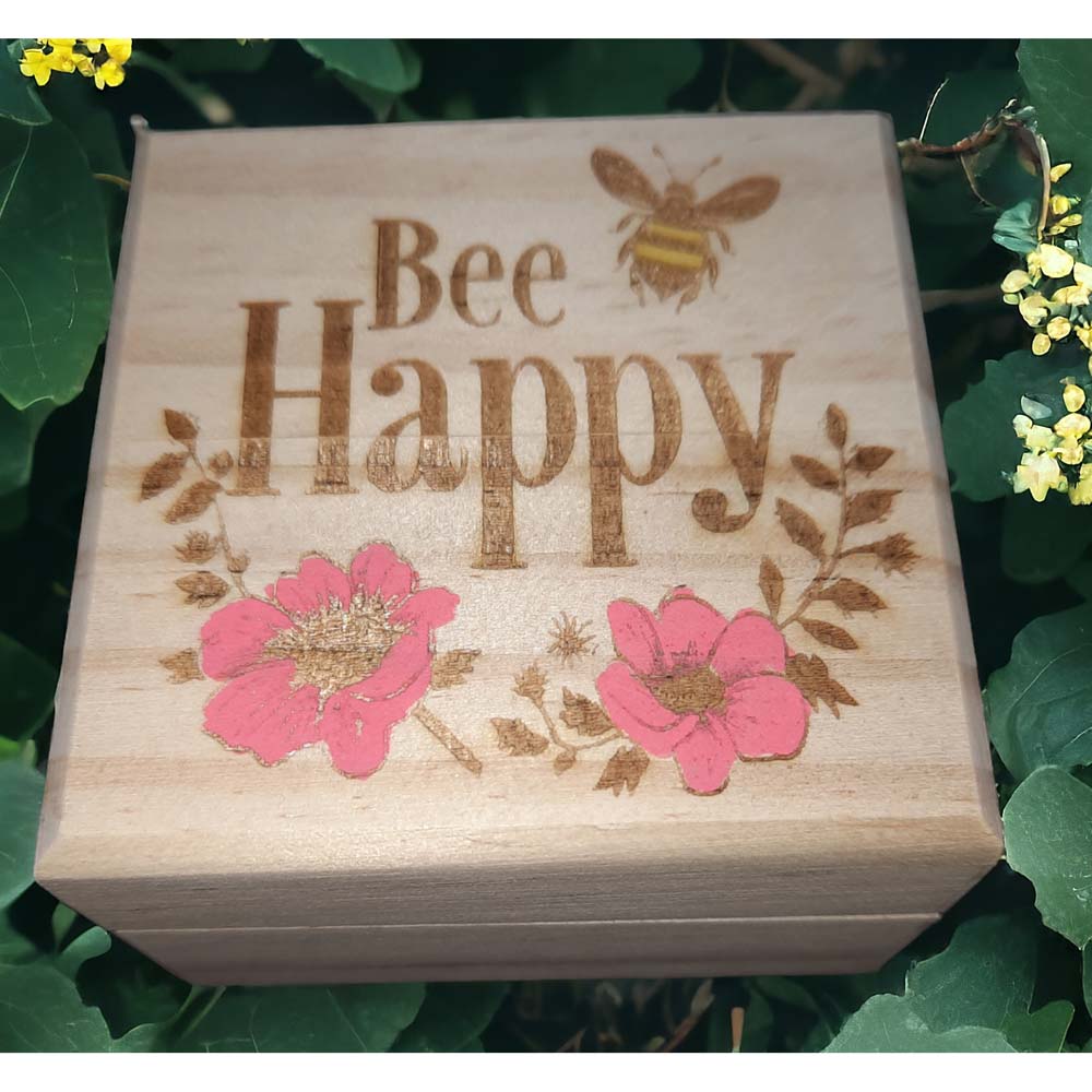 Bee Happy Trinket Boxes