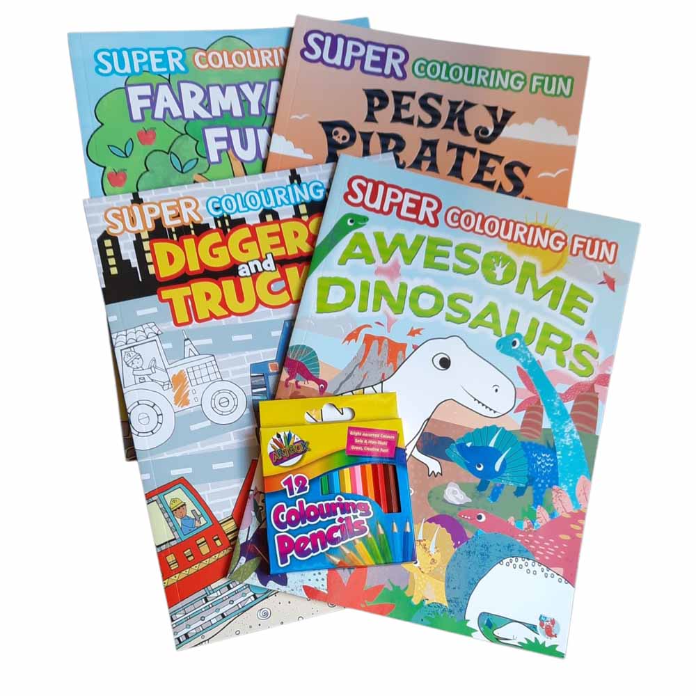 Colouring Book Bundles + Pencils