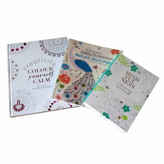 3x Grown Up Colouring Books