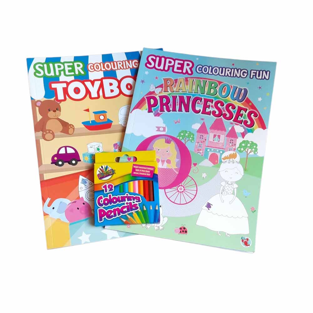 Colouring Book Bundles + Pencils