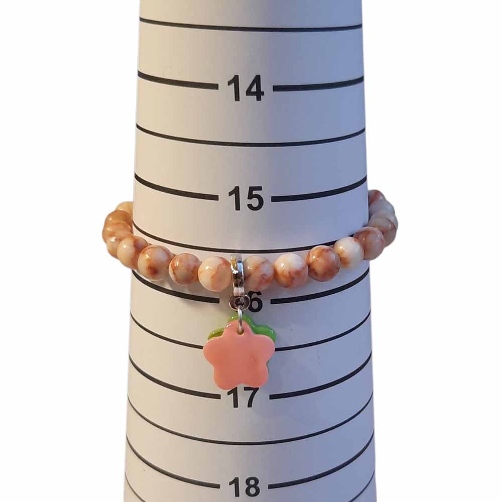 Rhodonite & Shell Bracelet