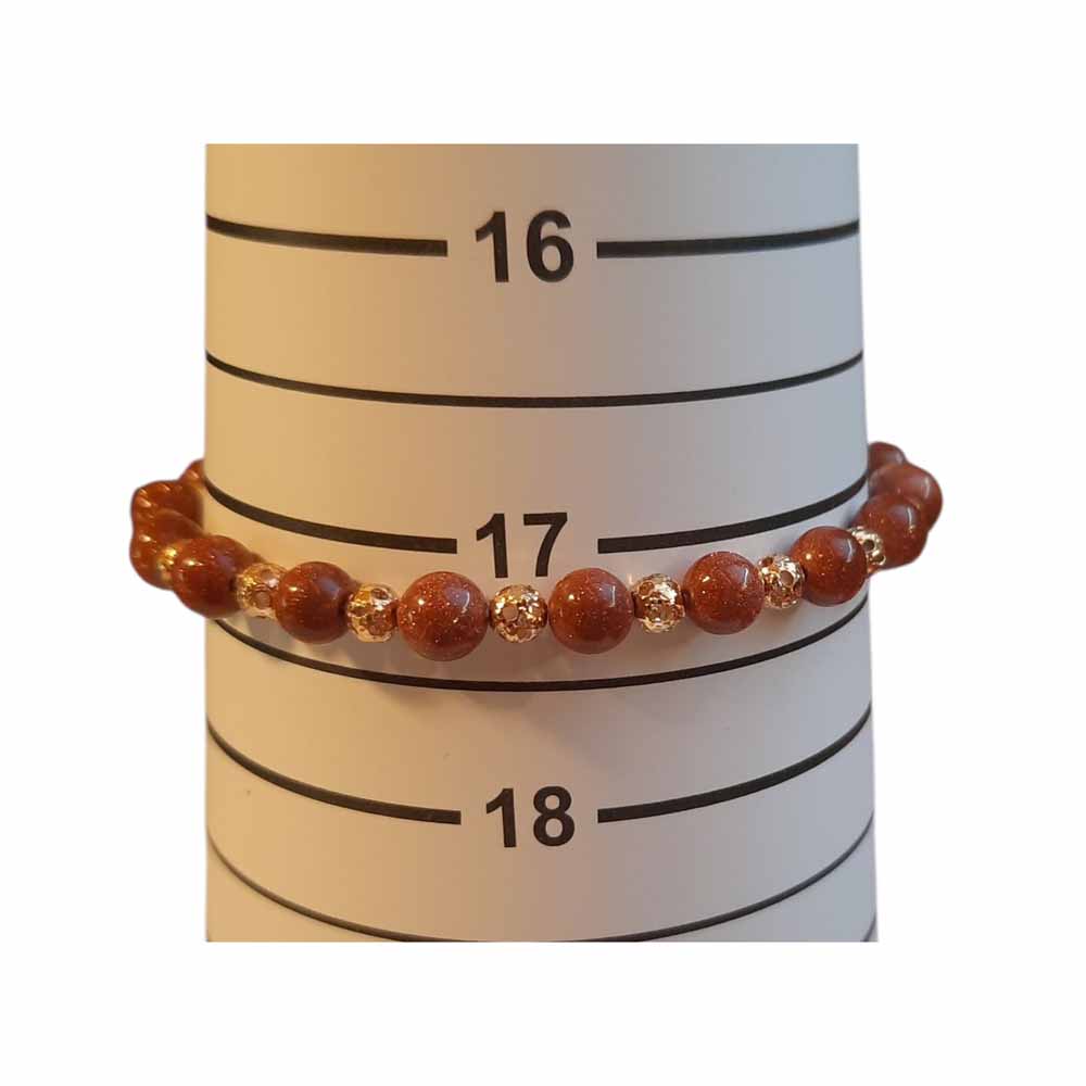 Goldstone Beaded Bracelet