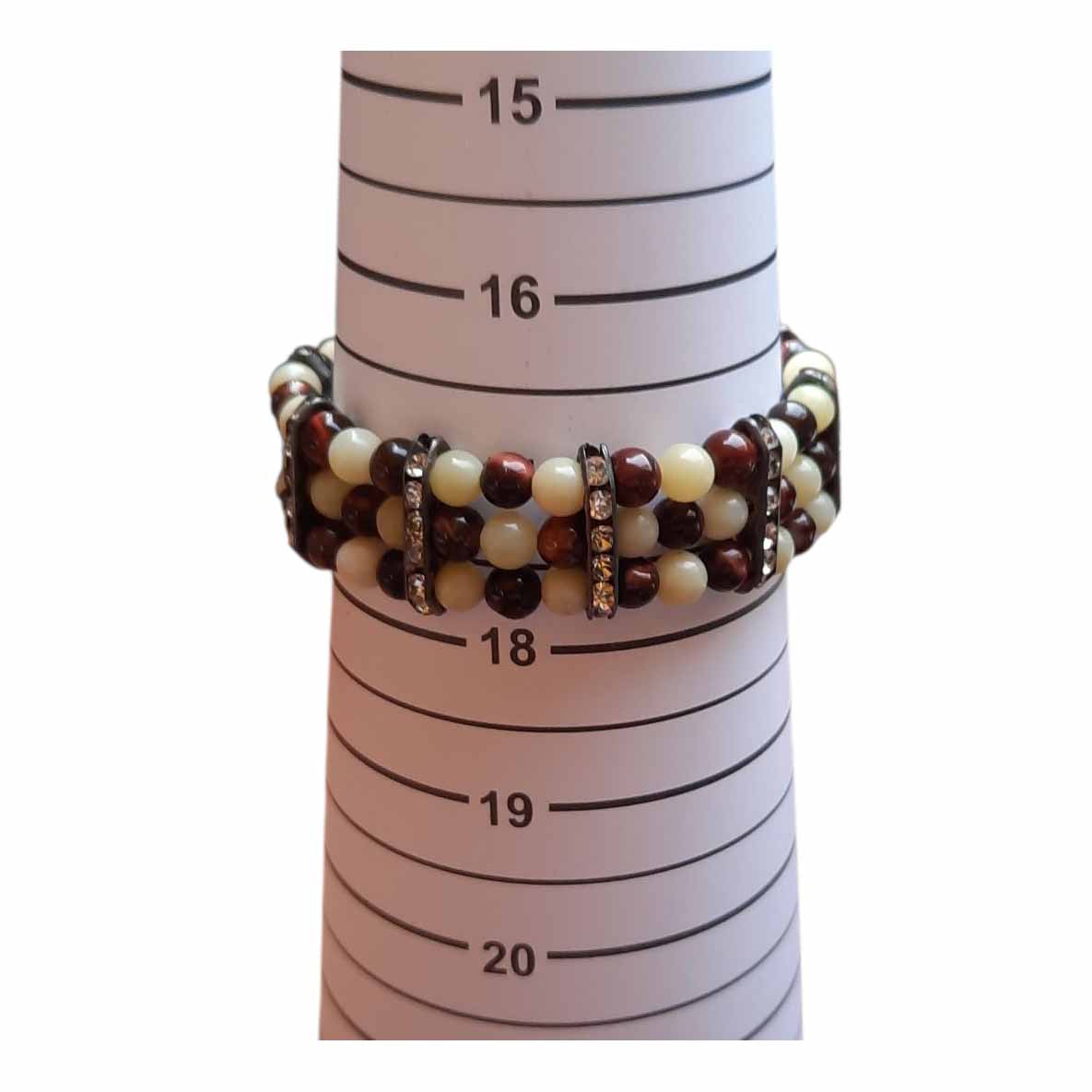 Tigers Eye & Quartz Bracelet