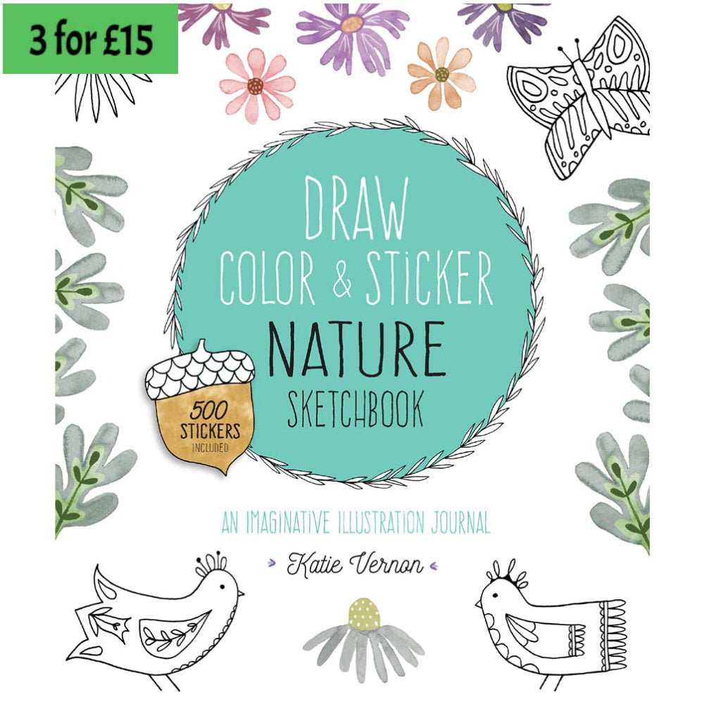 Draw Color & Sticker Nature Sketchbook