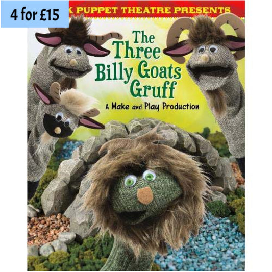 Three Billy Goats Gruff Sock Puppet Theatre
