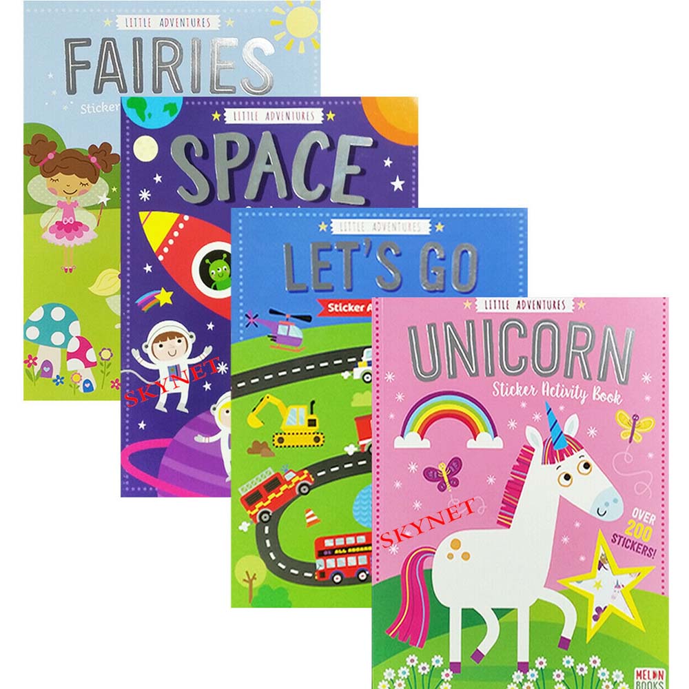 Little Adventures Sticker Activity Books (Sets of 2)