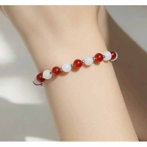 Carnelian & Jade Bracelet