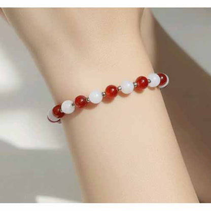 Carnelian & Jade Bracelet