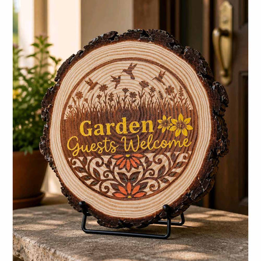Garden Guests Welcome Sign (22cm)