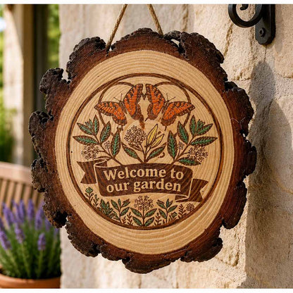 Welcome to Our Garden Sign