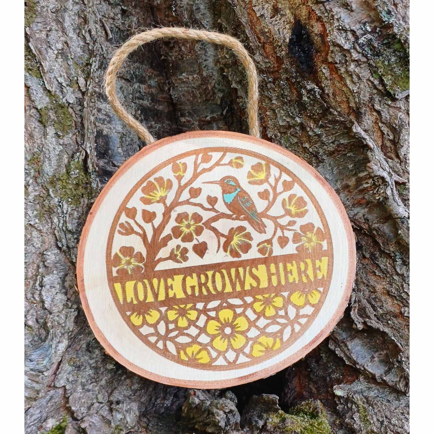 Love Grows Here Garden Sign