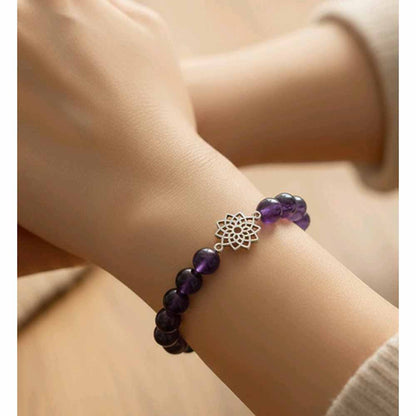 Amethyst Beaded Bracelet