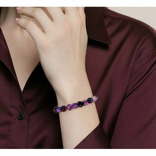 Purple Beaded Bracelet