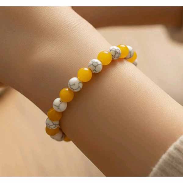 Yellow & Cream Bracelet