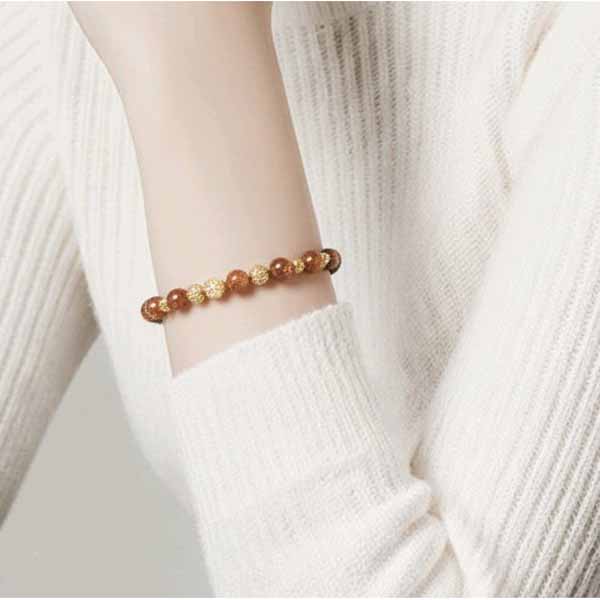 Goldstone Beaded Bracelet