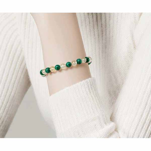 Malachite & Citrine Bracelet