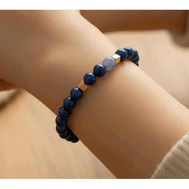 Goldstone & Sodalite Bracelet