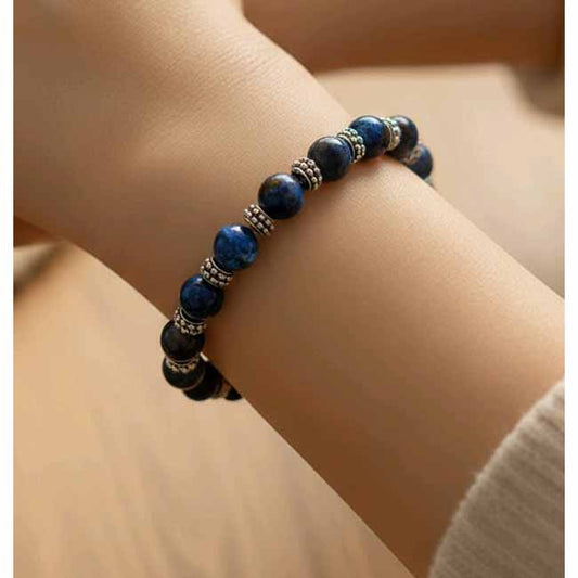 Blue Mosaic Quartz Bracelet