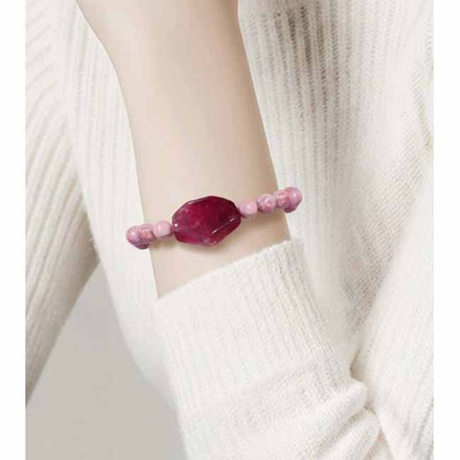 Pink Agate Bracelet