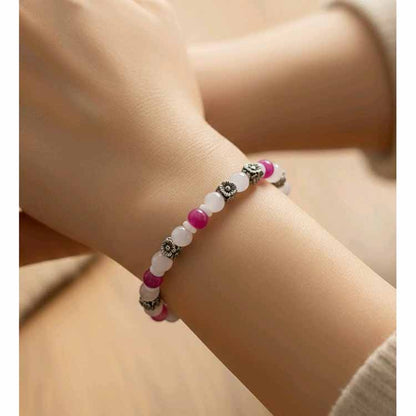 Pink & Silver Bracelet