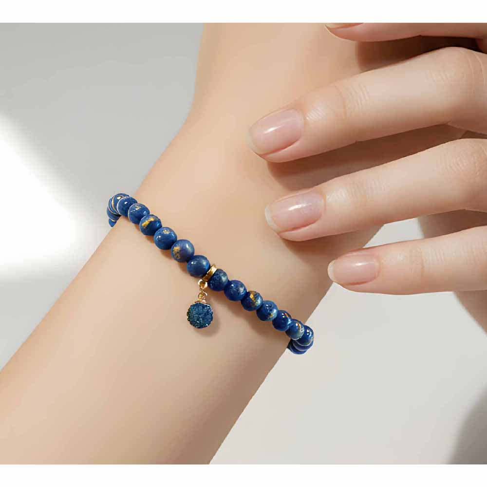 Blue and Gold Bracelet