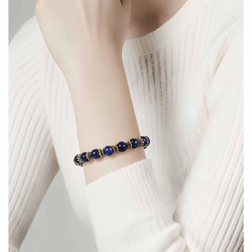 Dark Blue & Silver Bracelet