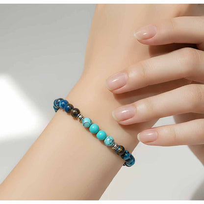 Blue Mosaic Quartz Bracelet