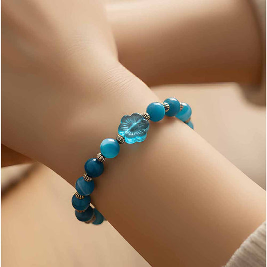 Agate & Glass Bracelet