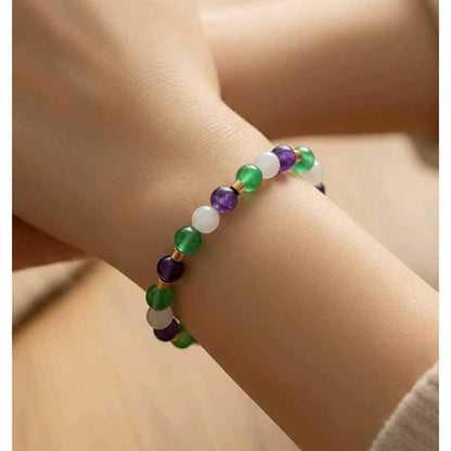 Mixed Stone Beaded Bracelet