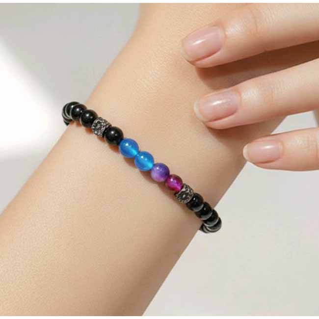 Mixed Stone Bracelet - Bisexual Colours