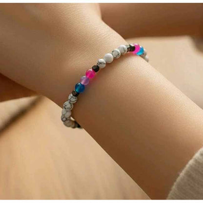 Mixed Stone Bracelet - Bisexual Colours