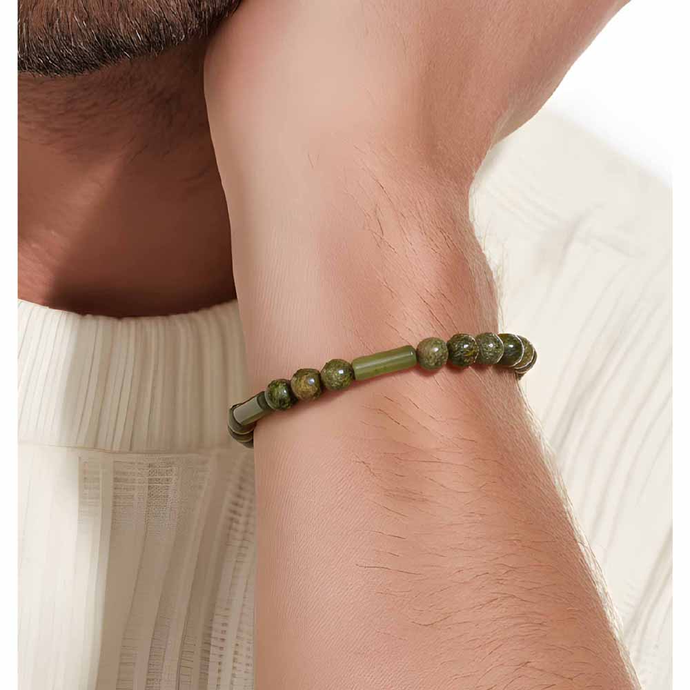 Unakite & Marble Bracelet