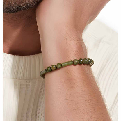 Unakite & Marble Bracelet