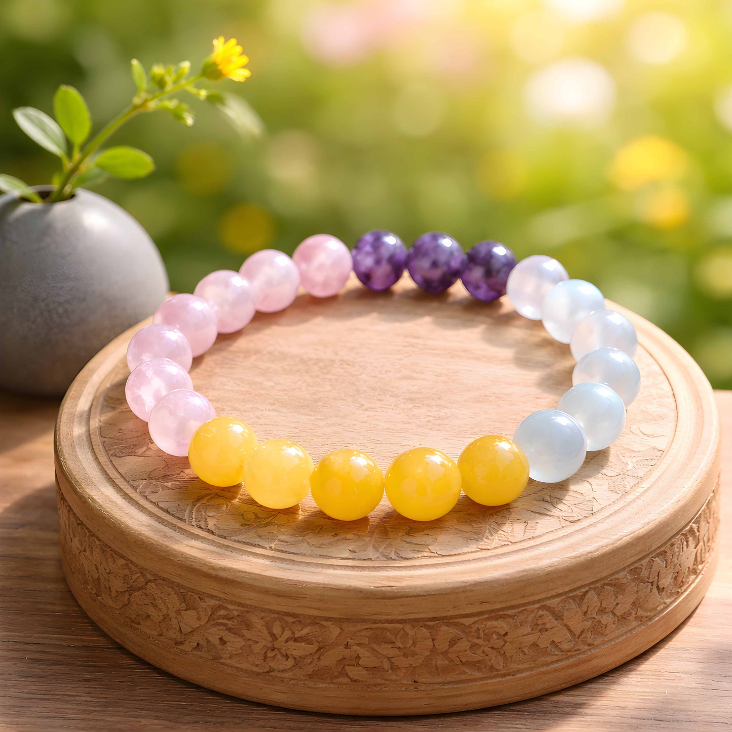 Multi-coloured Beaded Bracelet