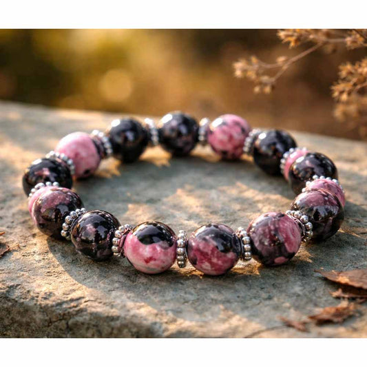 Fire Agate Bracelet: Pink