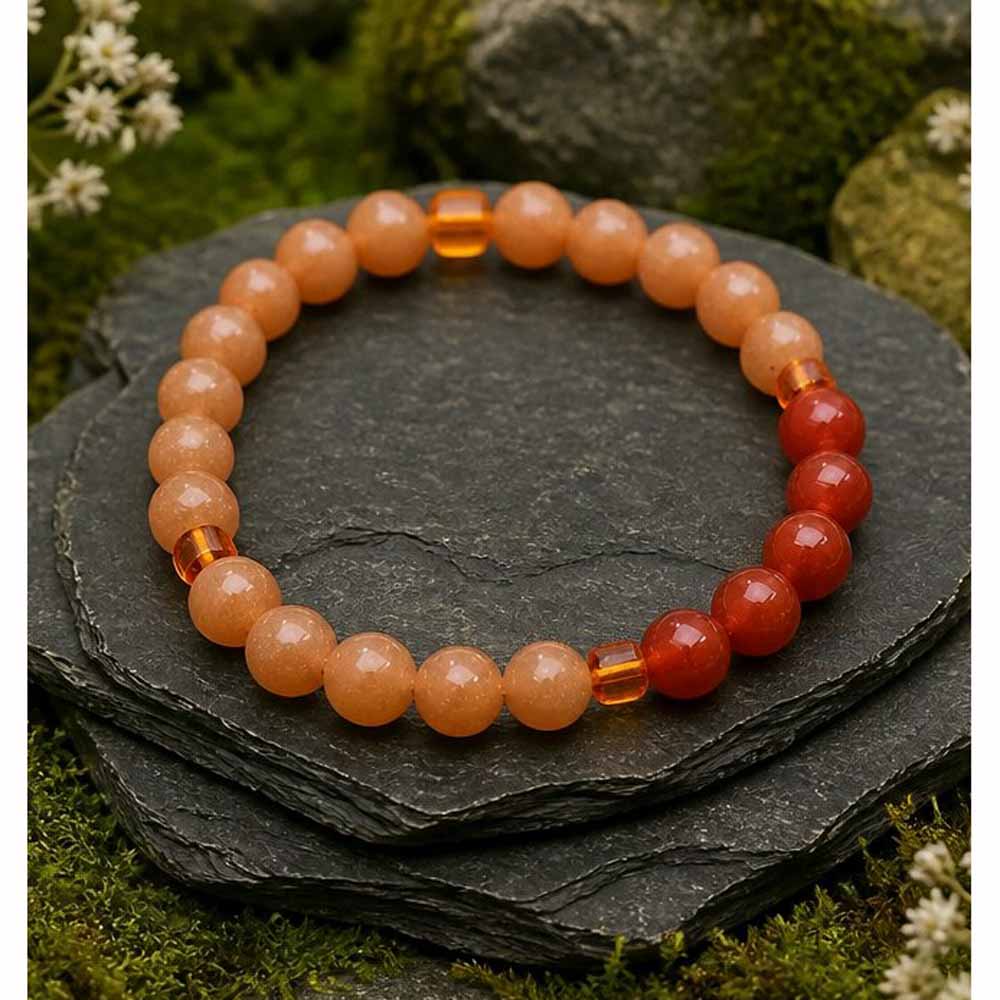 Aventurine & Carnelian Bracelet