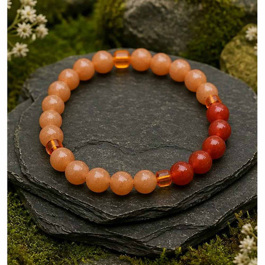 Aventurine & Carnelian Bracelet