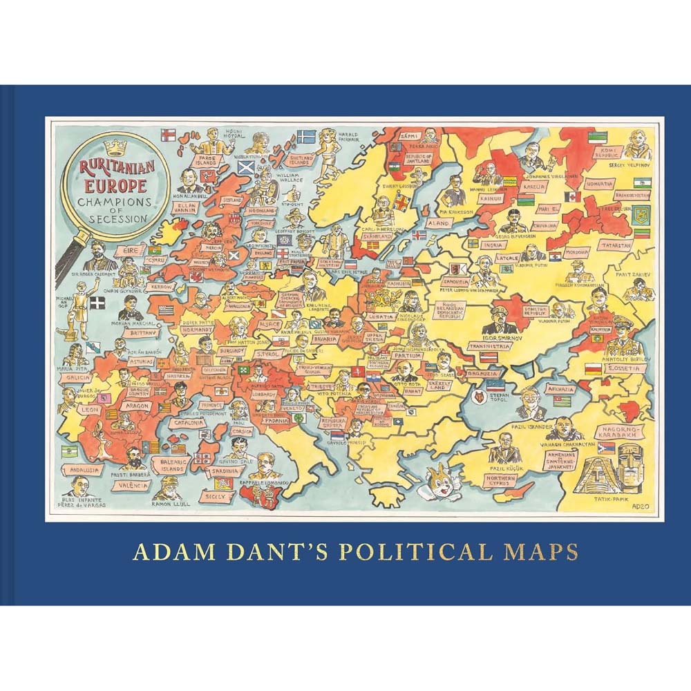 Adam Dant's Political Maps (see description for condition note)